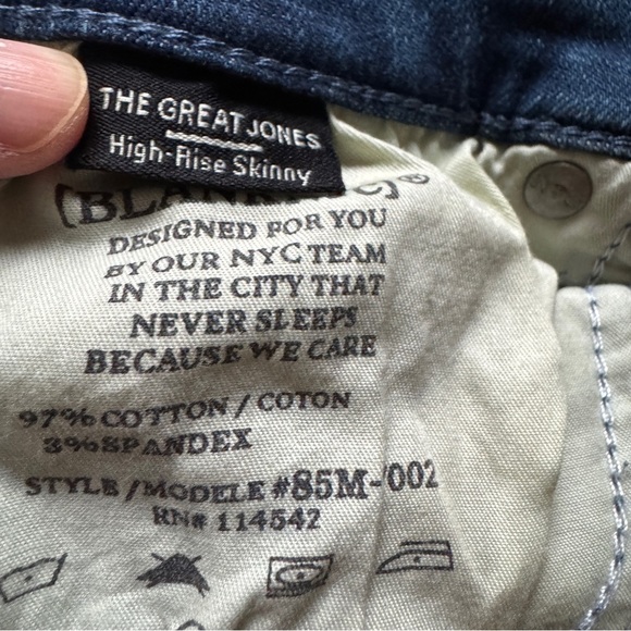 NWT Blank NYC The Great Jones High Rise Skinny Pants Size 31 - Picture 7 of 9